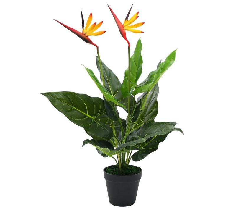 Plante Artificielle Strelitzia Reginae Oiseau De Paradis 66 Cm