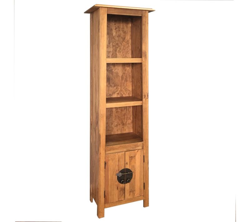 Meuble De Salle De Bain Autoportant Bois Pin Massif 48x32x170cm