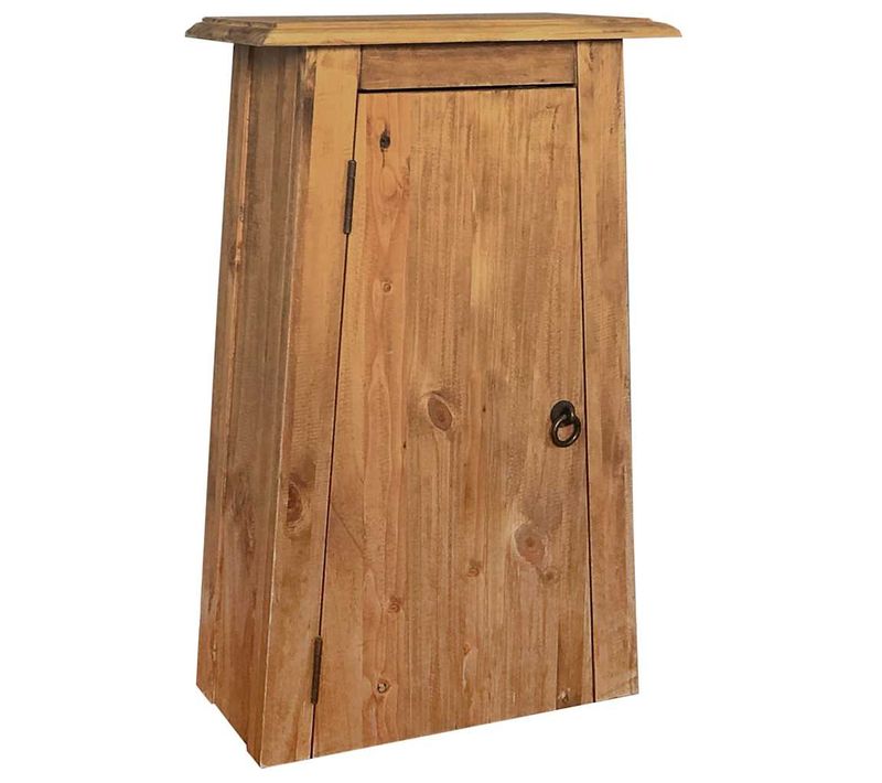 Armoire Latérale De Salle De Bain Pin Massif 42x23x70 Cm