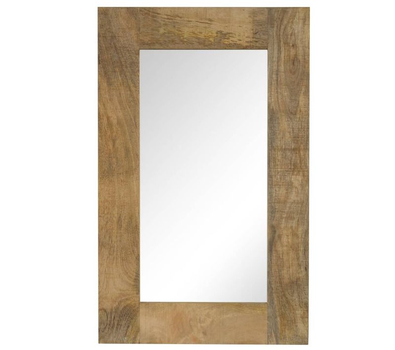 Miroir Bois De Manguier Massif 50 X 80 Cm