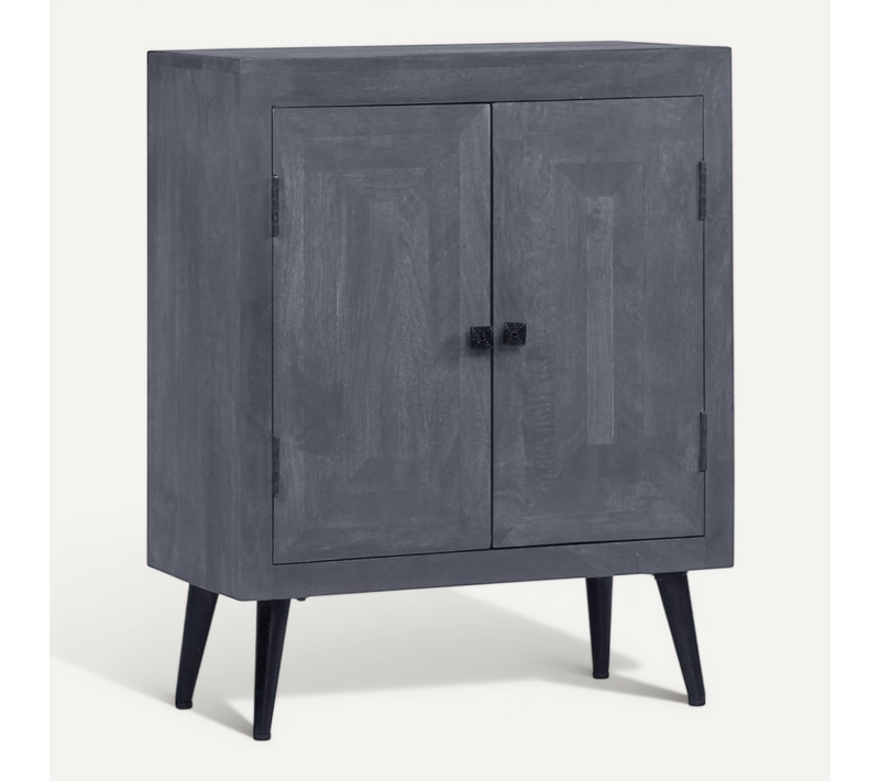 Buffet Bois Solide De Manguier 60x30x76 Cm