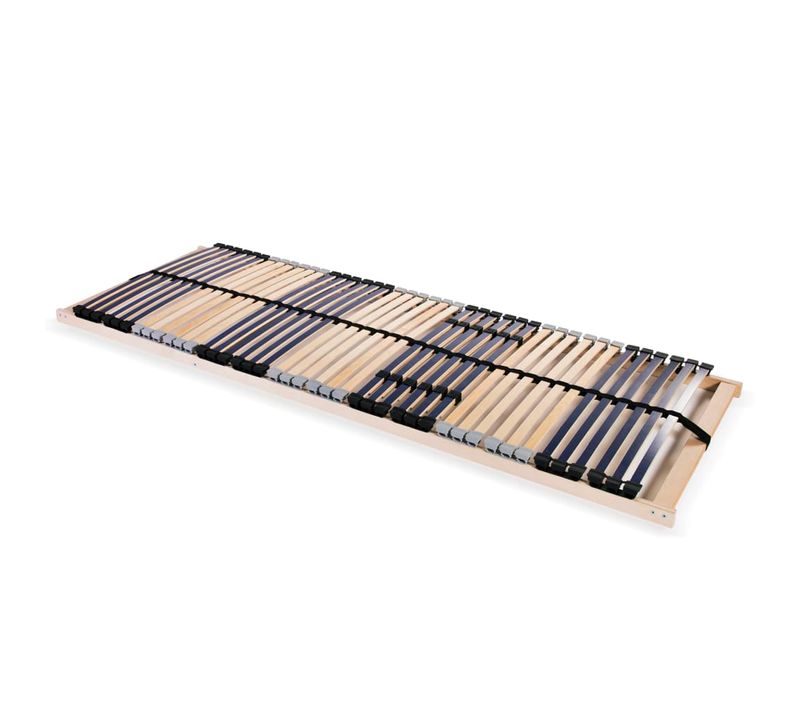 Sommier à Lattes Avec 42 Lattes 7 Zones 90x200 Cm Réglable Bouleau
