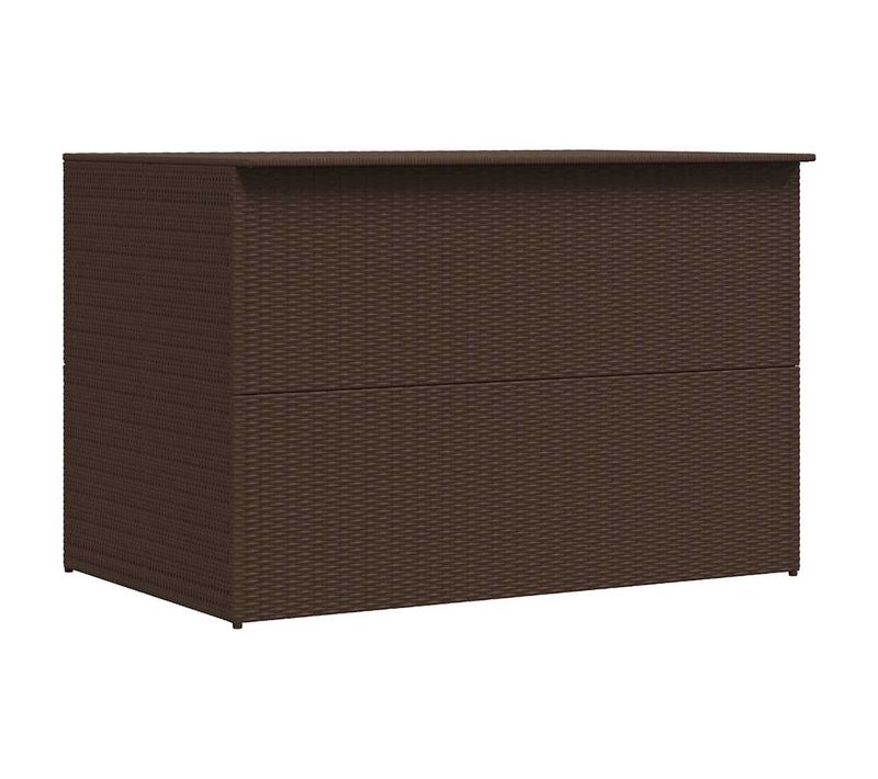 Boîte De Stockage De Jardin Marron 150x100x100cm Résine Tressée