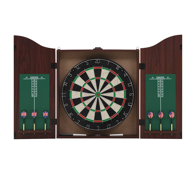 Jeu De Cibles Professionnel Sisal Avec Armoire Et 6 Fléchettes