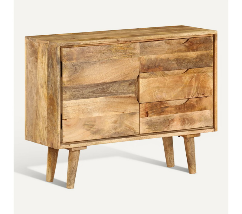 Buffet Bois Massif De Manguier 90x30x69 Cm