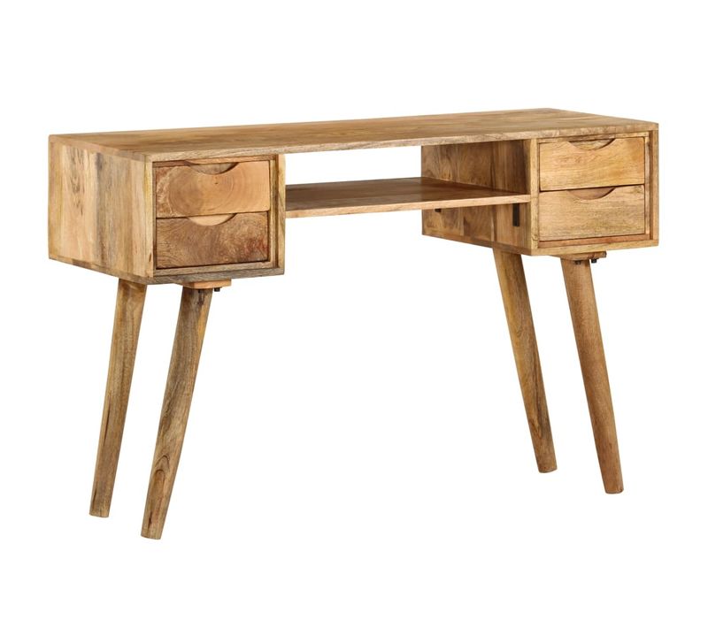 Bureau Bois De Manguier Massif 115 X 47 X 76 Cm