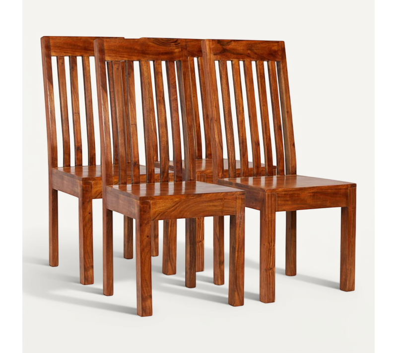 Chaises À Manger Lot De 4 Bois Massif Moderne