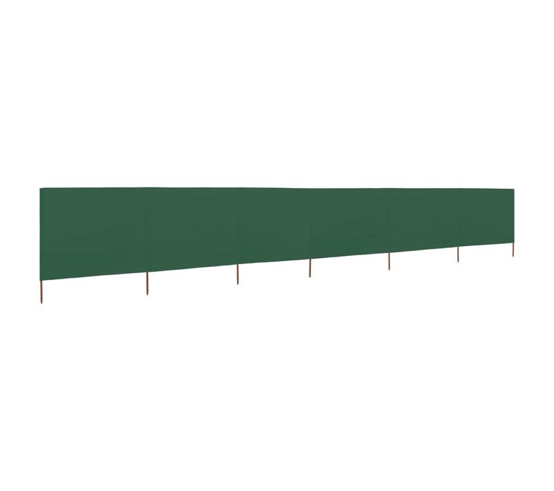 Paravent 6 Panneaux Tissu 800 X 80 Cm Vert