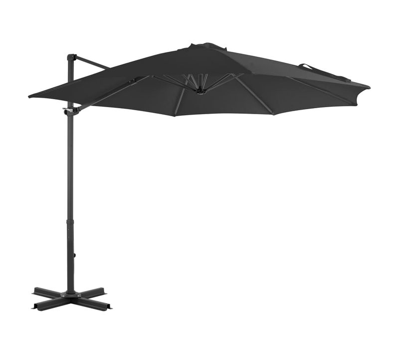 Parasol De Jardin En Porte-à-faux Et Poteau En Aluminium