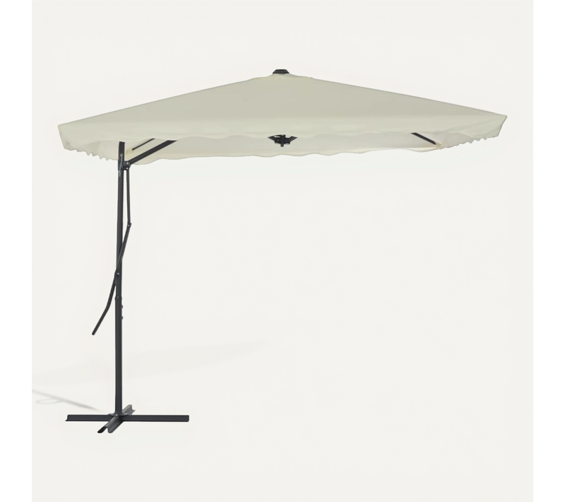 Parasol D'extérieur Avec Poteau En Acier 250 X 250 Cm Sable