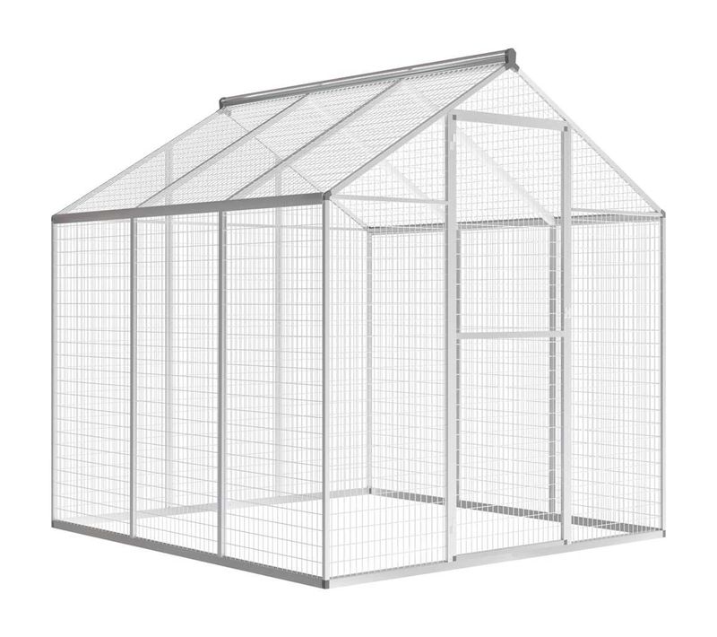 Volière D'extérieur Aluminium 183 X 178 X 194 Cm