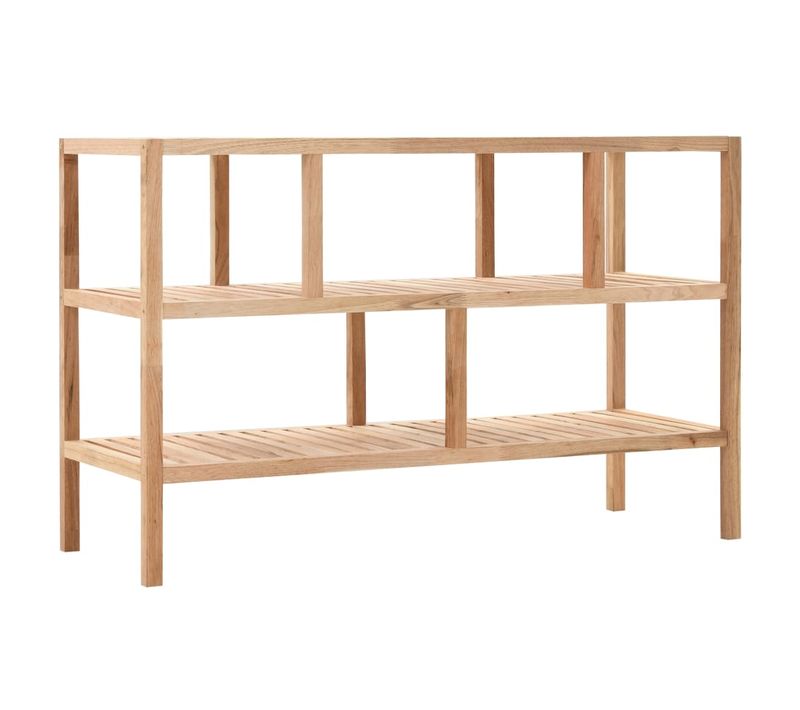 étagère De Salle De Bain Bois De Noyer Massif 100x40x65 Cm