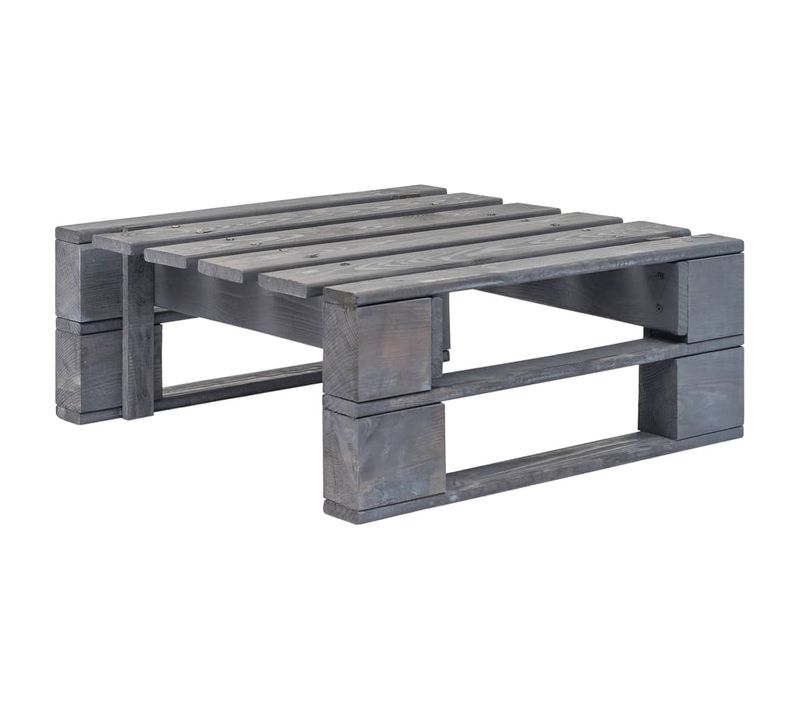 Repose-pied Palette De Jardin Bois Gris