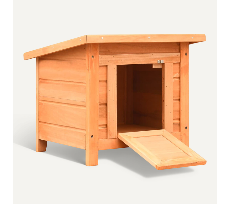 Maison De Chat Pin Massif Et Sapin 50 X 46 X 43,5 Cm