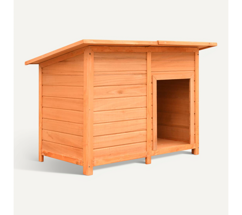 Niche Pour Chiens Bois De Pin Et De Sapin Solide 120x77x86 Cm
