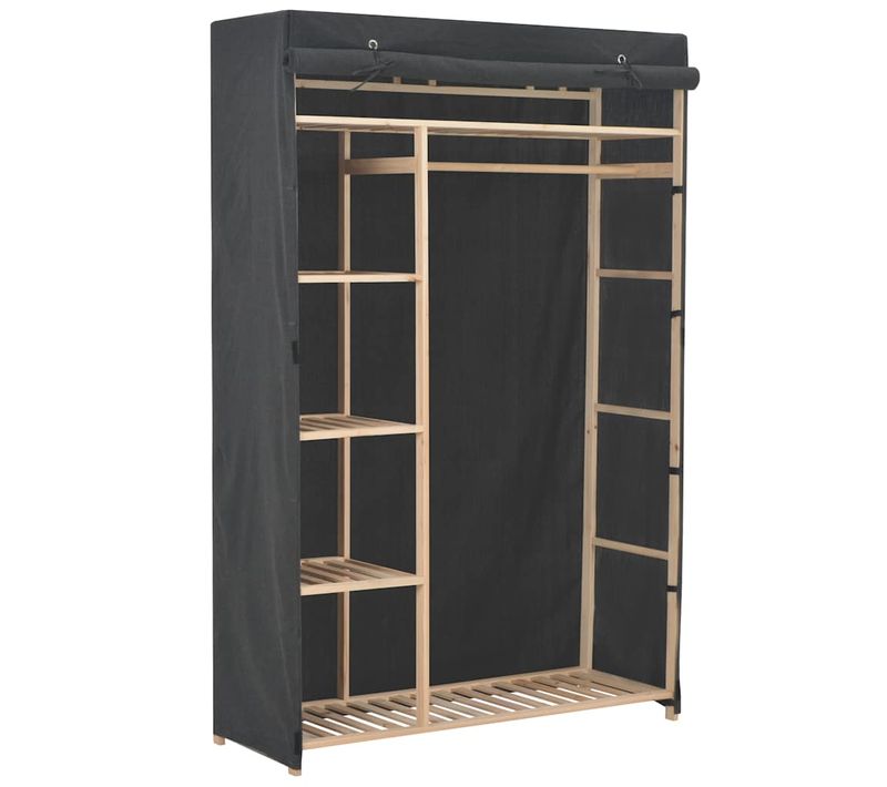 Garde-robe Gris 110 X 40 X 170 Cm Tissu