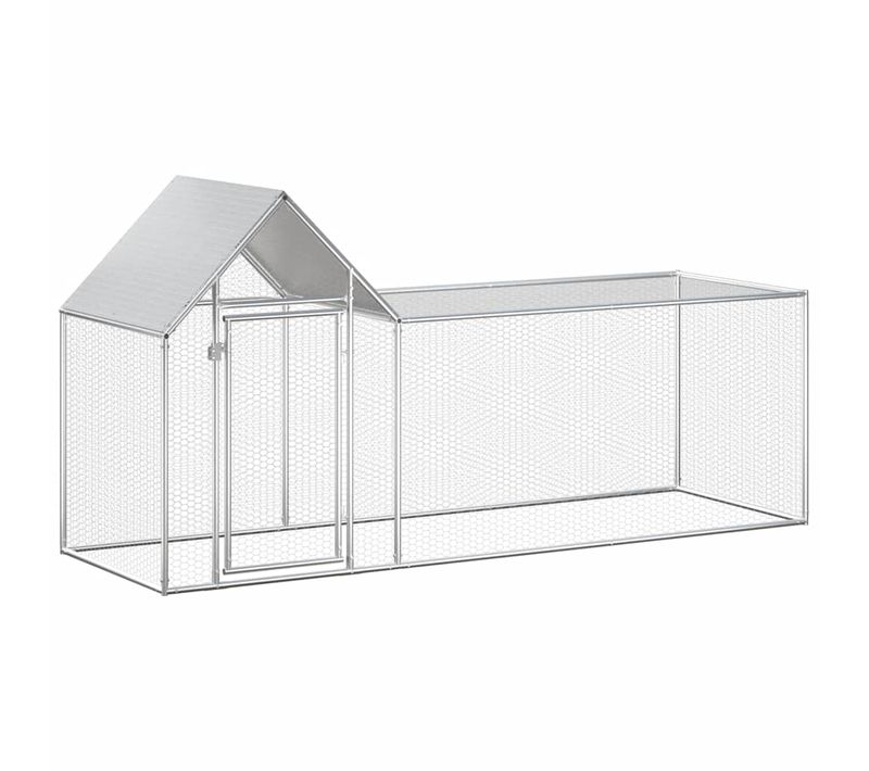 Poulailler 3 X 1 X 1,5 M Acier Galvanisé