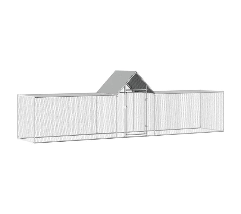 Poulailler 5 X 1 X 1,5 M Acier Galvanisé