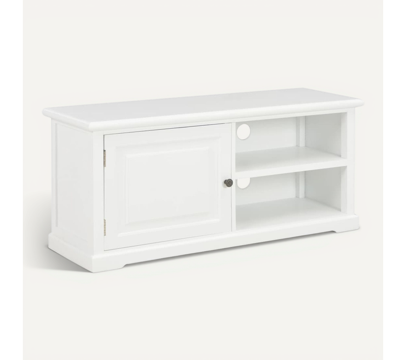 Meuble TV Blanc 90x30x40 Cm Bois