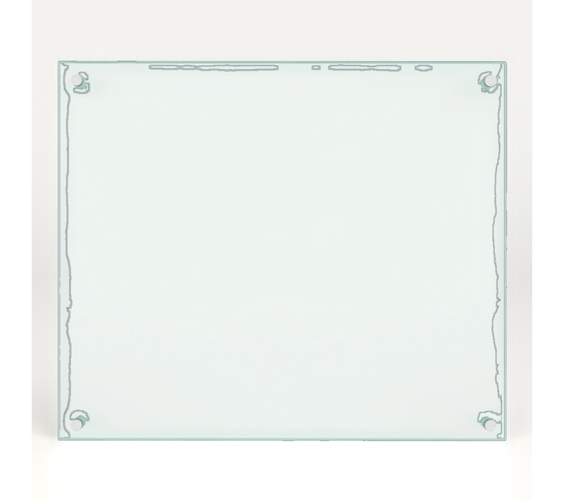 Crédence De Cuisine Couleur blanc 70x60 Cm Verre Trempé