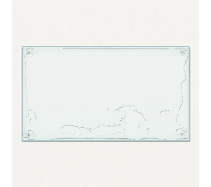 Dosseret De Cuisine Couleur Lait 100x60 Cm Verre Trempé
