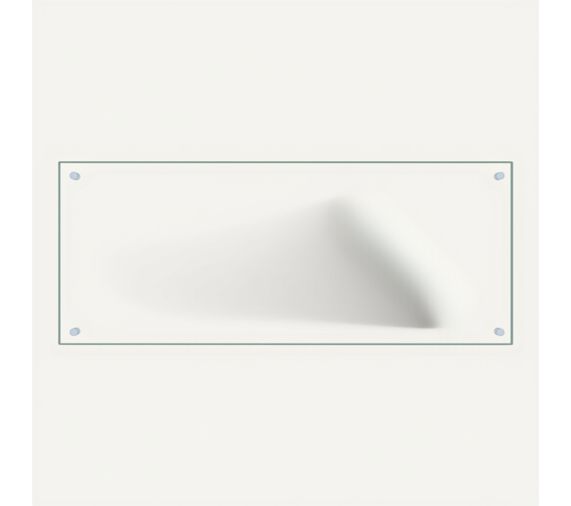 Dosseret De Cuisine Transparent 100x40 Cm Verre Trempé