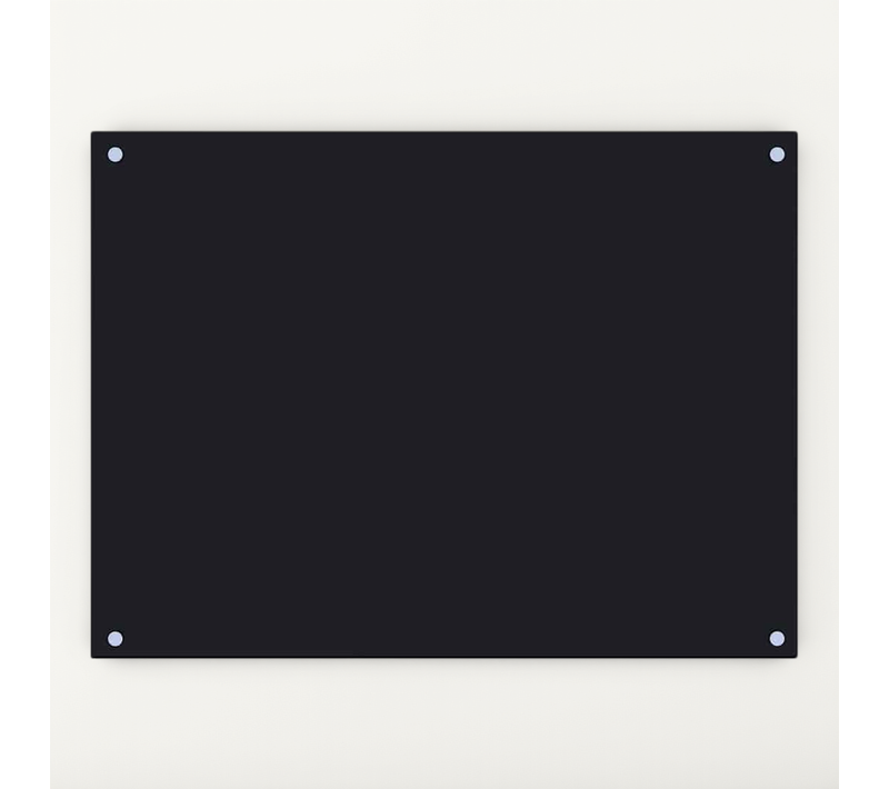 Dosseret De Cuisine Noir 80x60 Cm Verre Trempé