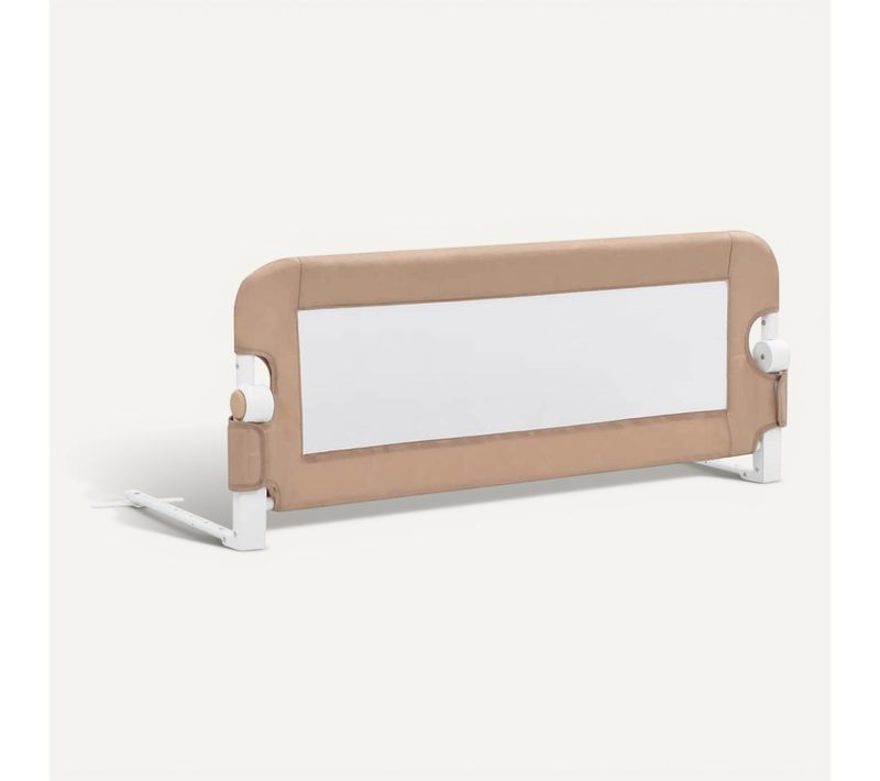 Barrière De Lit Enfant Taupe 102x42 Cm Polyester