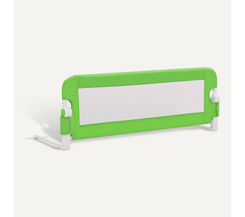 Barrière De Sécurité De Lit D'enfant Vert 120x42 Cm Polyester