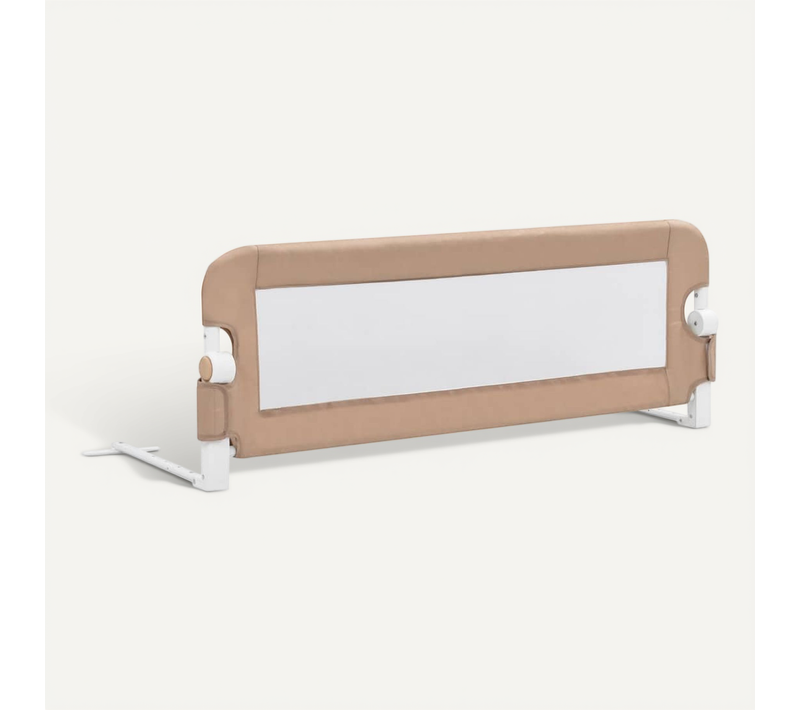 Barrière De Sécurité De Lit D'enfant Taupe 120x42 Cm Polyester
