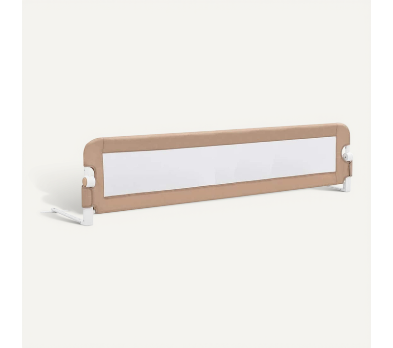 Barrière De Sécurité Pour Tout-petit Pliante Avec Maille Respirante Taupe 180x42 Cm Polyester