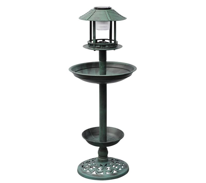 Mangeoire À Oiseaux Avec Lampe Solaire