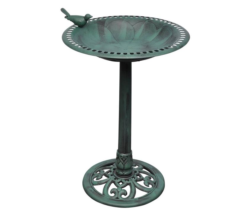 Bassin À Oiseaux Avec Fontaine Solaire Et Design Anti-gel
