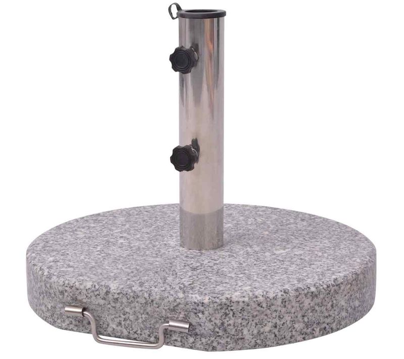 Pied De Parasol En Granit Avec Adapteurs 30kg Support Socle Base Échange Balcon Jardin