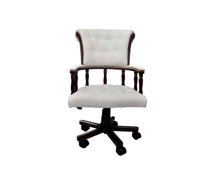 Chaise De Bureau Pivotante Blanc