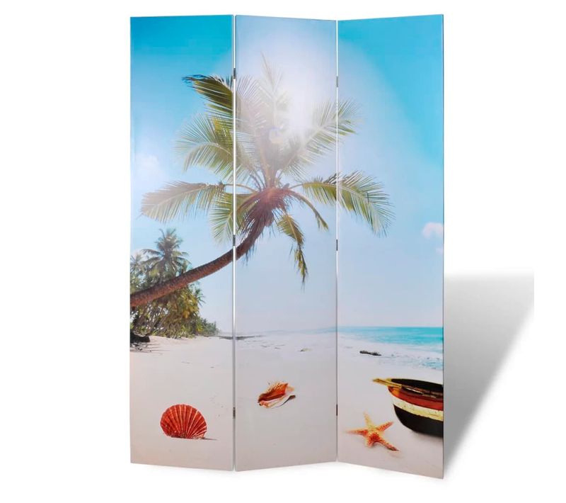 Cloison De Séparation Pliable 120 X 170 Cm Plage