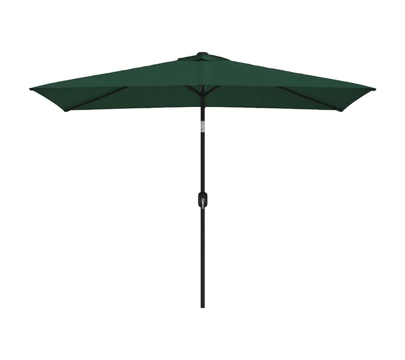 Parasol D'extérieur Rectangulaire Inclinable - 300x200 Cm - Vert
