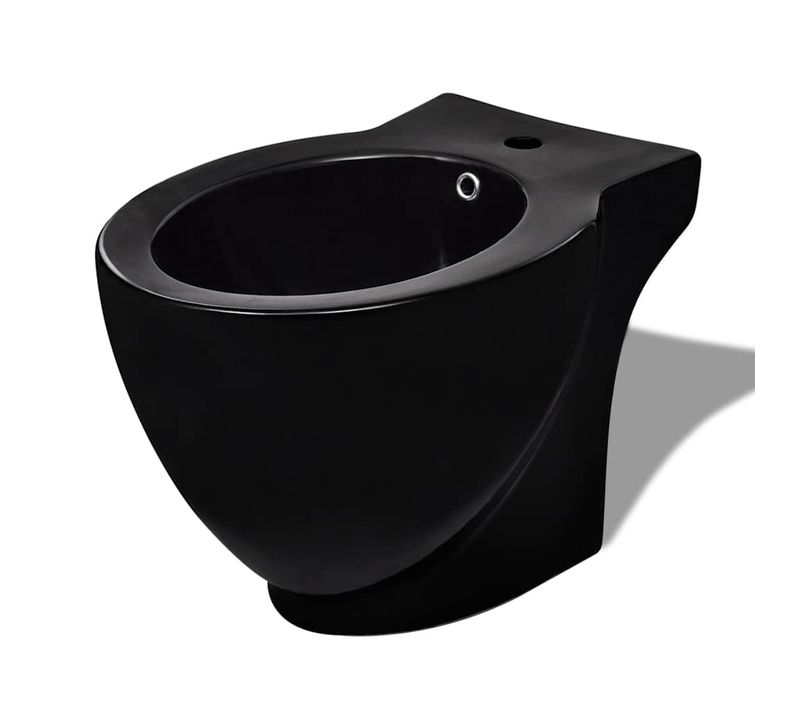 Bidet Rond À Poser En Céramique Sanitaire Noir