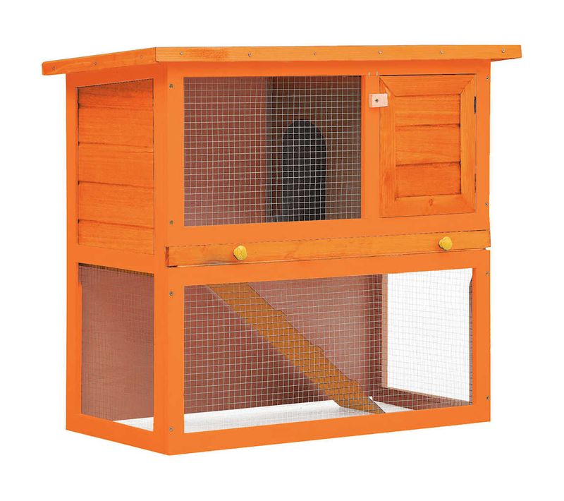Clapier D'extérieur Enclos Pour Petits Animaux 1 Porte Bois