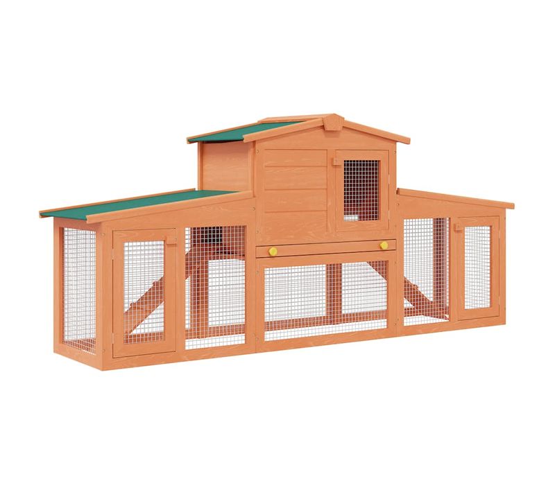 Clapier Large Pour Petits Animaux Avec Toits Bois