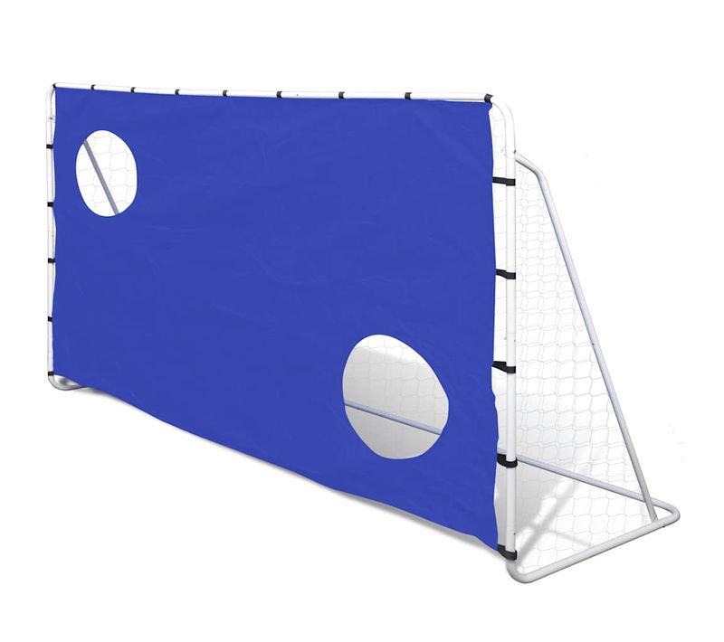 But De Football Avec Cibles 240x92x150 Cm Acier Haute Qualité