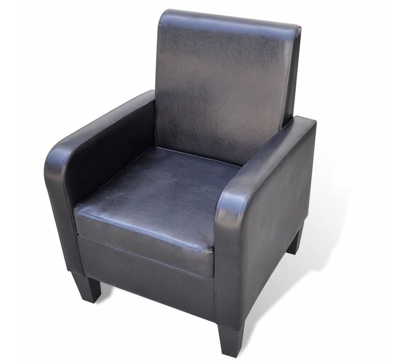 Fauteuil Noir Similicuir