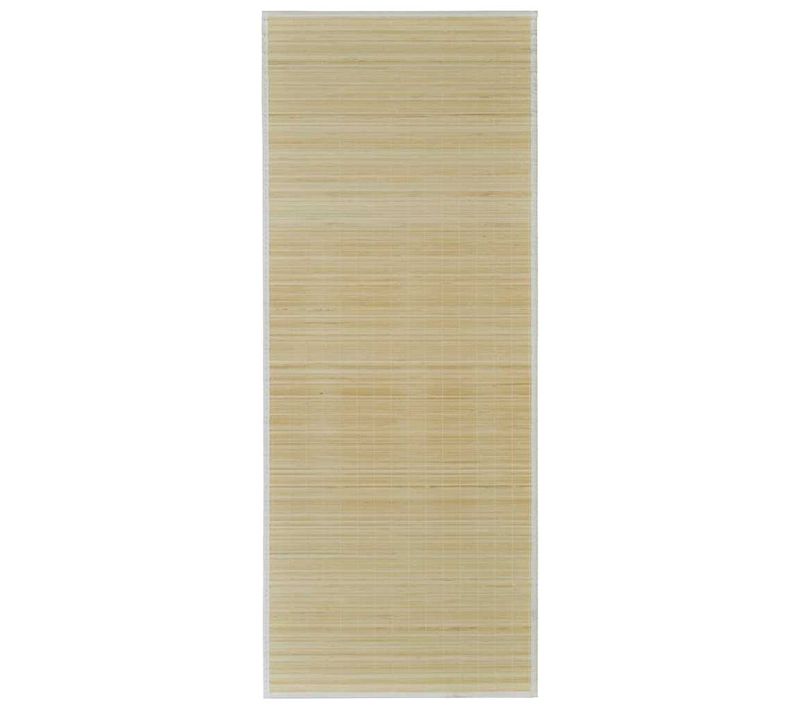 Tapis En Bambou Naturel à Latte Rectangulaire 120 X 180 Cm