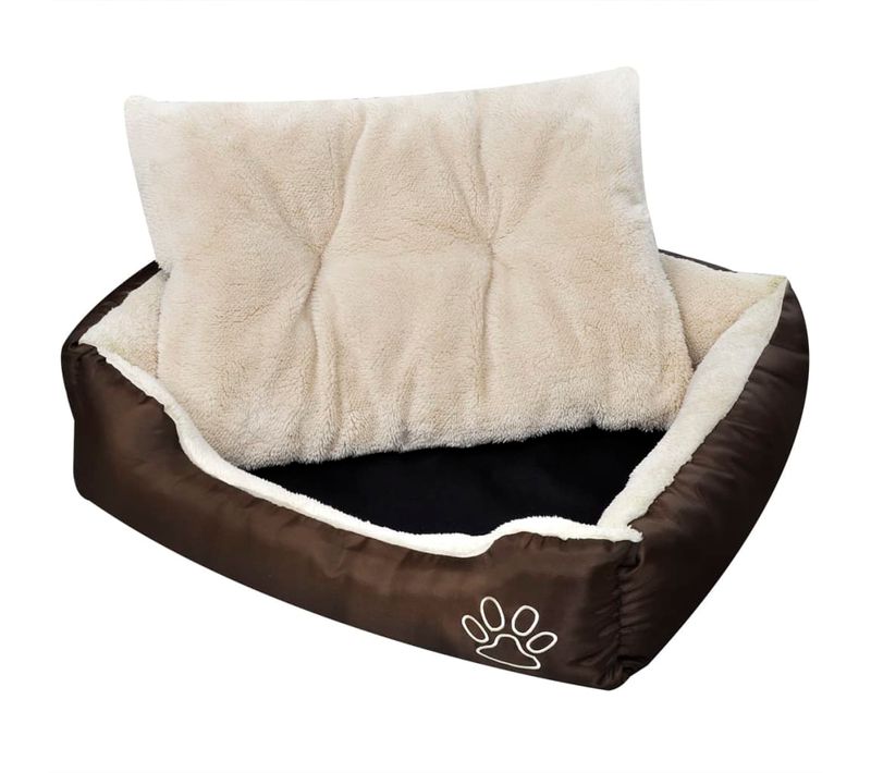 Lit Chaud Pour Chiens Avec Coussin Rembourré Taille M