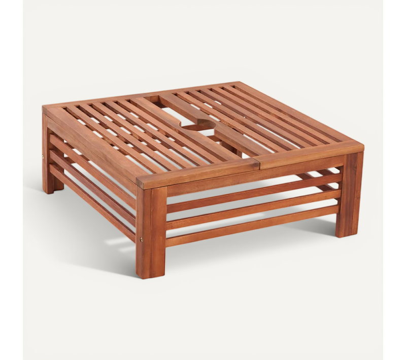Cache Support De Parasol En Bois
