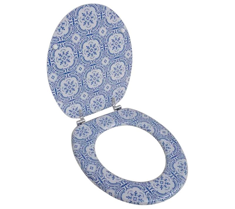 Abatant De Wc Avec Couvercle Design Porcelaine