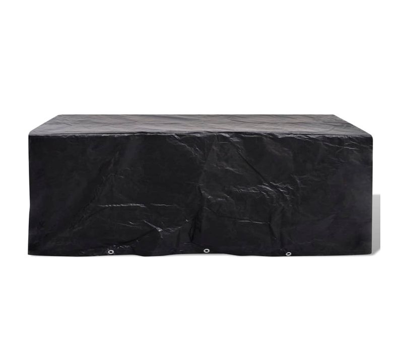 Housse Mobilier Jardin 8 Oeillets Résistante Uv Aluminium 229x113x73 Cm