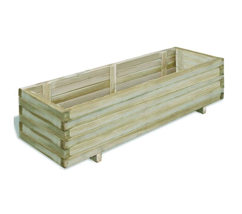 Jardinière 120 X 40 X 30 Cm Bois Rectangulaire