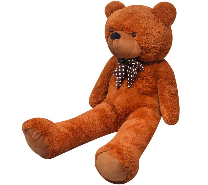 Ourson En Peluche XXL Marron 85 Cm