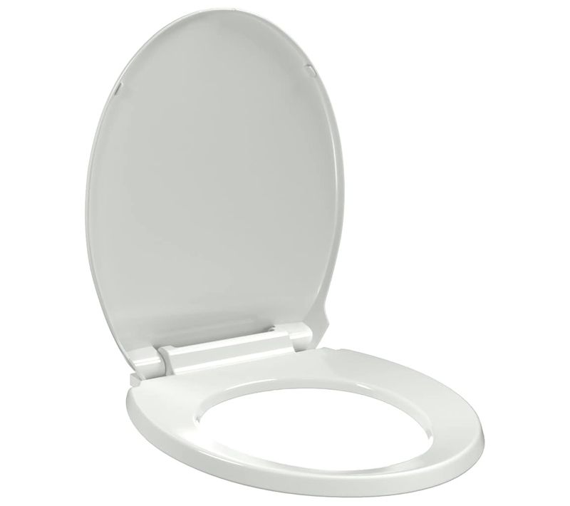 Abattant Wc À Fermeture En Douceur Blanc Ovale